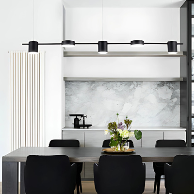 Lampa wisząca Abigali Glichio 35W 120cm liniowa nowoczesna czarna