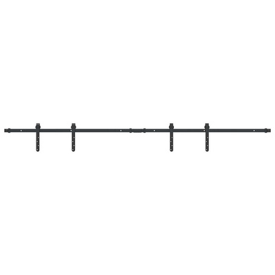 System do drzwi przesuwnych do mebli, 200 cm, stal węglowa model standard
