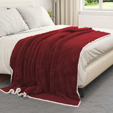 Koc Bordeaux Czerwony 150 x 200 cm Polar