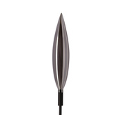 Lampa podłogowa Nordic szara szklany klosz dymiony nowoczesna metalowa