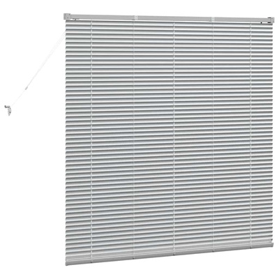 Żaluzje weneckie Srebrny 130 x 135 cm Aluminium