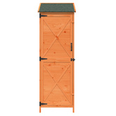 Shed ogrodowy brązowy 59,5 x 56 x 176,5 cm Drewno Świerkowe