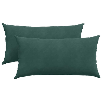 Poduszki na sofę 2 pcs Ciemna zieleń 80 x 40 cm