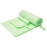 Zestaw Ręczników Sportowych 2 pcs Zielony tkanina