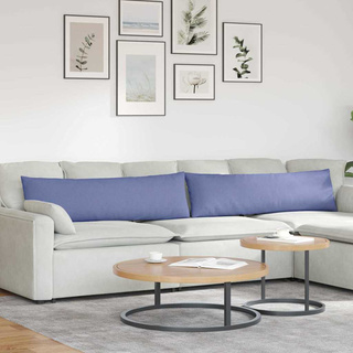 Poduszki na sofę 2 pcs Niebieski dżins 145 x 40 cm tkanina