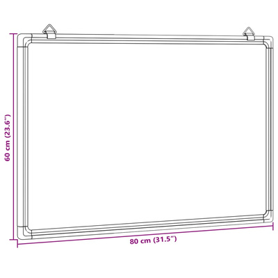 Tablica magnetyczna, 80x60x1,7 cm, aluminiowa
