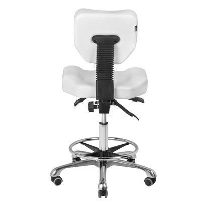 Taboret kosmetyczny A-4299 biały 109193