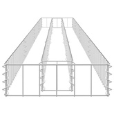 vidaXL Podwyższona donica gabionowa, galwanizowana stal, 360x30x10 cm