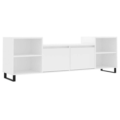 vidaXL Szafka pod TV, biała, 80x36x50 cm, materiał drewnopochodny