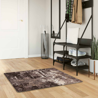 Chodnik dywanowy MARSA Czarny 100 x 100 cm Poliester i PVC