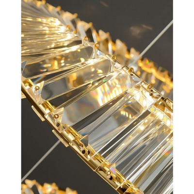 Lampa wisząca LED Abigali Cristal 36W 3000K, złoty