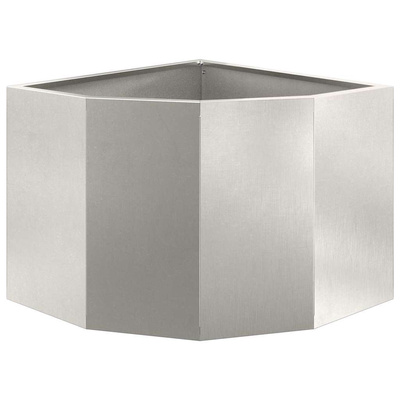 Doniczka Różnorożna Srebrny 45 x 45 x 35 cm stal nierdzewna
