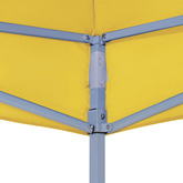 Dach namiotu imprezowego, 3 x 3 m, żółty, 270 g/m?