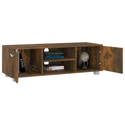 vidaXL Szafka pod TV, opalany dąb, 110x40x35 cm