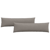 Poduszki na sofę 2 pcs Ciemnoszary 145 x 40 cm tkanina
