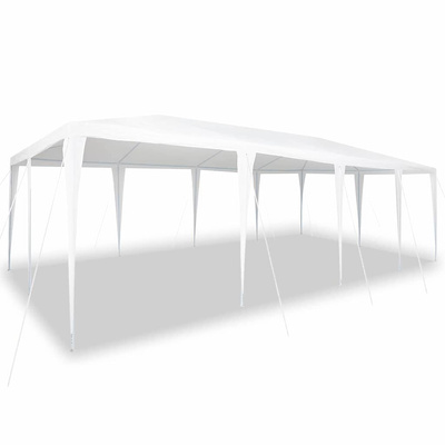 Namiot Imprezowy Biały 800 x 400 x 266 cm Polietylen i Stal