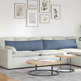 Poduszki na sofę 2 pcs Niebieski 145 x 40 cm Tkanina sztruksowa