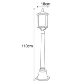 Lampa ogrodowa stojąca K-8212 z serii DETROIT
