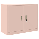 Szafka do przechowywania 2 szt. różowy 90 x 40 x 210 cm Stal