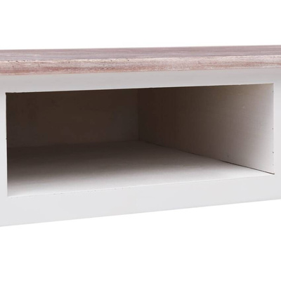 vidaXL Biurko, brązowe, 110 x 45 x 76 cm, drewniane