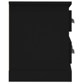 vidaXL Szafka pod TV, czarna, 100x35,5x45 cm, materiał drewnopochodny