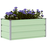 Donica Pastelowa Zieleń 100 x 50 x 45 cm Stal Galwanizowana