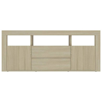 vidaXL Szafka pod TV, dąb sonoma, 120x30x50cm, materiał drewnopochodny
