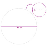 Solarny pokrowiec na basen ekstra mocny ? 381 cm 400 ?m Okrągły