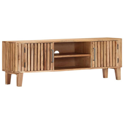 vidaXL Szafka pod TV, 130 x 30 x 45 cm, lite drewno akacjowe