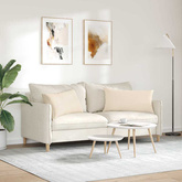 Poduszki na sofę 2 pcs Beżowy 80 x 40 cm tkanina