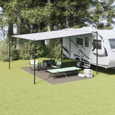 Dywan pod namiot Jasnoszary 500 × 300 cm Polietylen