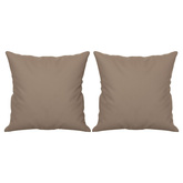 Poduszki ozdobne, 2 szt., taupe, 40x40 cm, mikrofibra