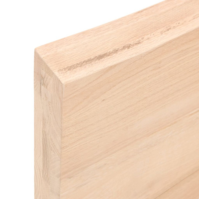 Półka, 60x60x(2-6) cm, surowe lite drewno dębowe