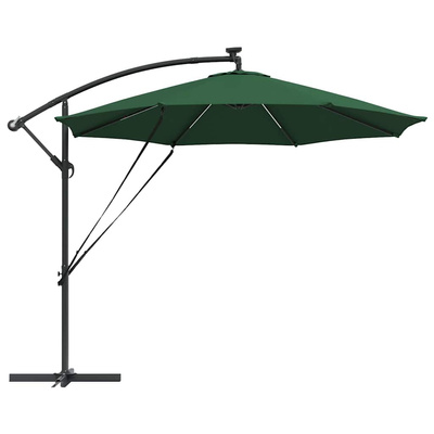 Parasol plażowy Ze LED Lights Zielony 294 x 294 x 248 cm