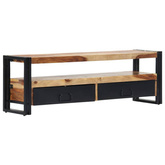 vidaXL Szafka pod TV, 120 x 30 x 40 cm, lite drewno sheesham