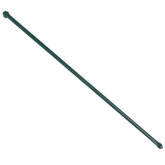 Słupki ogrodzeniowe, 10 szt., 1 m, metalowe, zielone