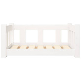 vidaXL Legowisko dla psa, białe, 65,5x50,5x28 cm, lite drewno sosnowe model standard