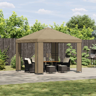 Altana 3 x 3 m Beżowy Poliester i Stal 190 gsm