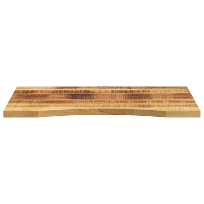 Blat biurka, z wycięciem, 90x50x2,5 cm, surowe drewno mango