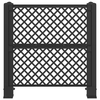 Trellis Na Kosz antracytowy 123 x 47 x 114 cm PP