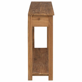 Konsola naturalny 110 x 30 x 80 cm Lite drewno teakowe