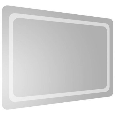 vidaXL Lustro łazienkowe z LED, 90x60 cm
