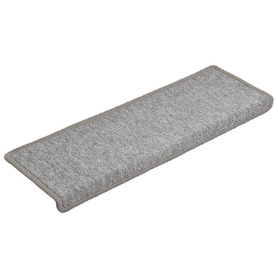 Maty na schody 15 szt. 65x21x4 cm Jasnoszary prostokątny brzeg