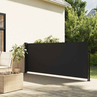 Zwijana markiza boczna, czarna, 100x300 cm