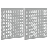 Panel Narzędziowy 2 szt. Szary 100 x 1 x 60 cm Stal