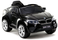 Auto na Akumulator BMW X6 SUV Światła LED MP3 Samchód Pojazd Czarny