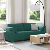 Sofa 3-osobowa Ciemna zieleń 220 cm tkanina
