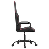 vidaXL Fotel gamingowy, czarno-bordowy, sztuczna skóra model standard