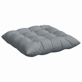 Poduszki na siedziska 4 pcs Jasnoszary 40 x 40 x 6 cm tkanina