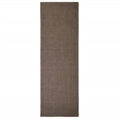 vidaXL Dywanik, naturalny sizal, 66x200 cm, brązowy